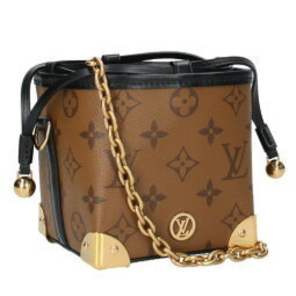 Louis Vuitton Noe Perse LV Monogram Reverse Handbag Brown - Picture 1 of 5